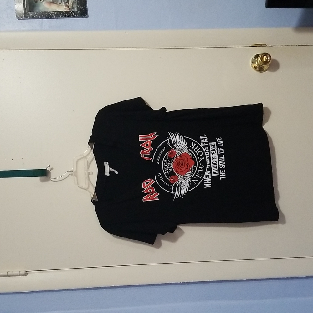 KIYOMI Rock N Roll Music is the Answer New York XL Short Sleeve Shirt